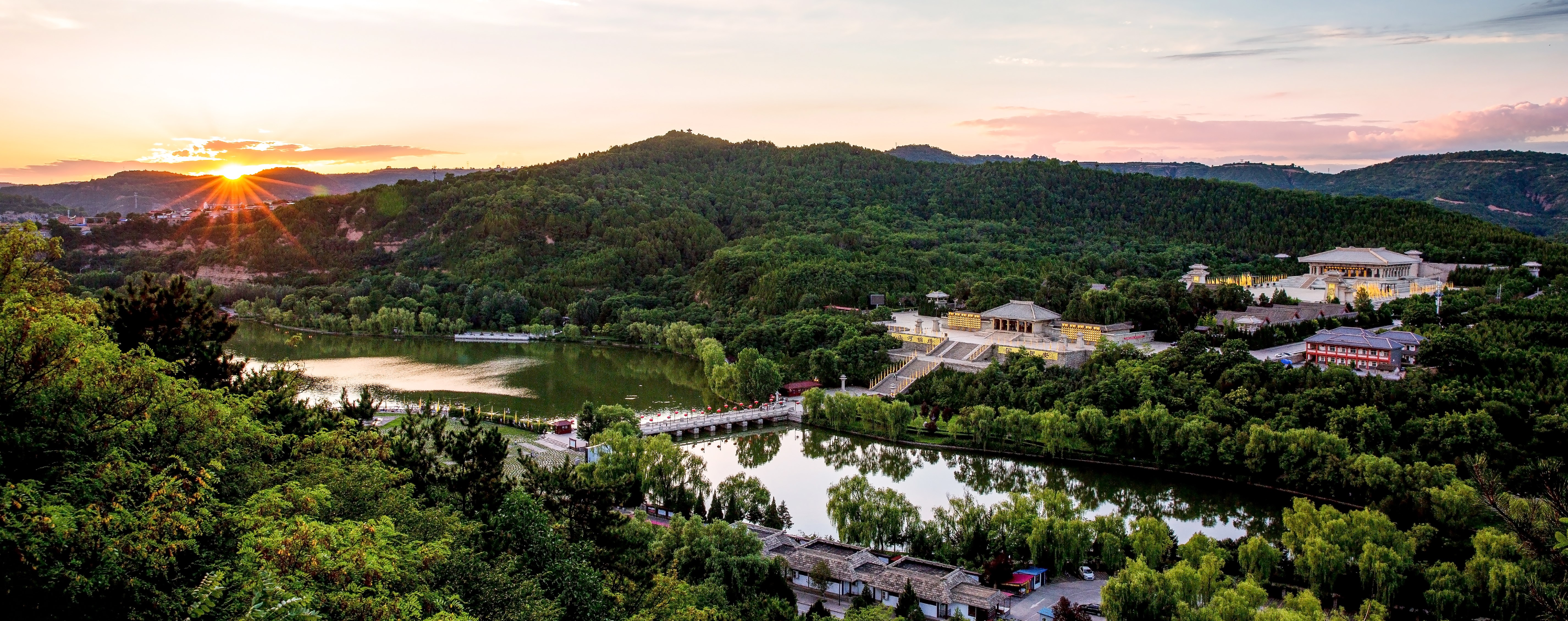 黄帝陵景区俯瞰图